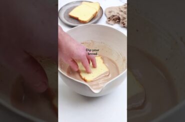 High Protein French Toast topped with Chocolate Hazelnut Protein Spread! Easy Recipe! #shorts