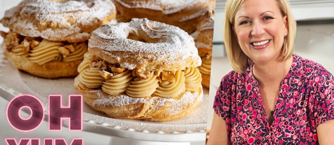 Anna Makes Paris-Brest Pastries from France – with Peanut Butter Filling! | Food Travel Diaries Anna Makes Paris-Brest Pastries from France - with Peanut Butter Filling! | Food Travel Diaries