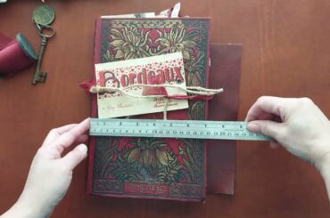 Bordeaux Art Journal Flip Through