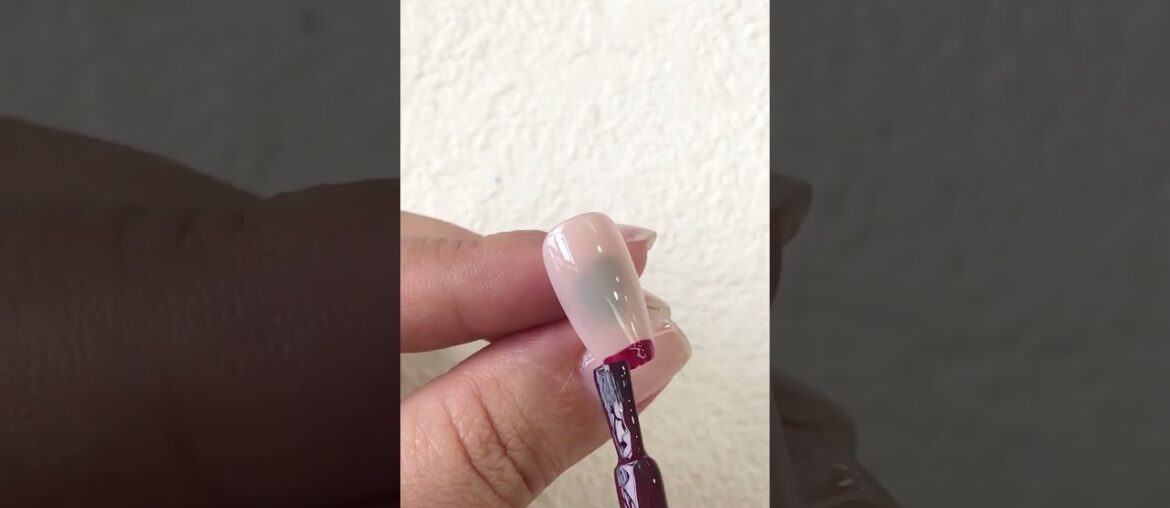 February Nail Hot Trend - Wine Red French