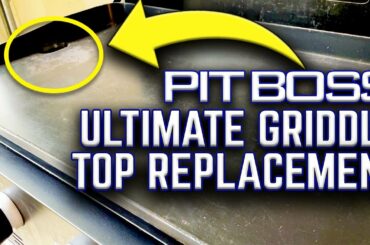 UH OH, WE NEED A NEW GRIDDLE TOP! PIT BOSS ULTIMATE GRIDDLE 5 BURNER REPLACEMENT CERAMIC PLATE