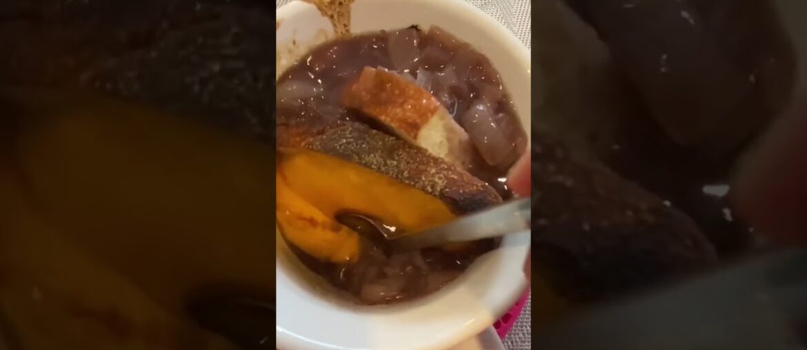 I don’t have the right cheese for French onion soup but I made it anyway #shorts