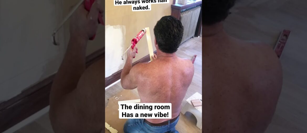 Redo the dining room. French country vibe. Hubby works half naked and I’m digging it . #elegant.