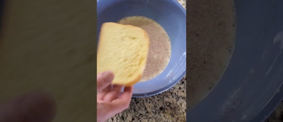 The only way to make French toast #asmr #food #fyp