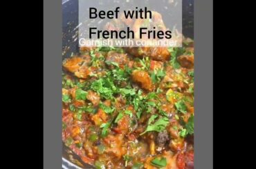 The Best Beef & French Fries. #shorts #recipes