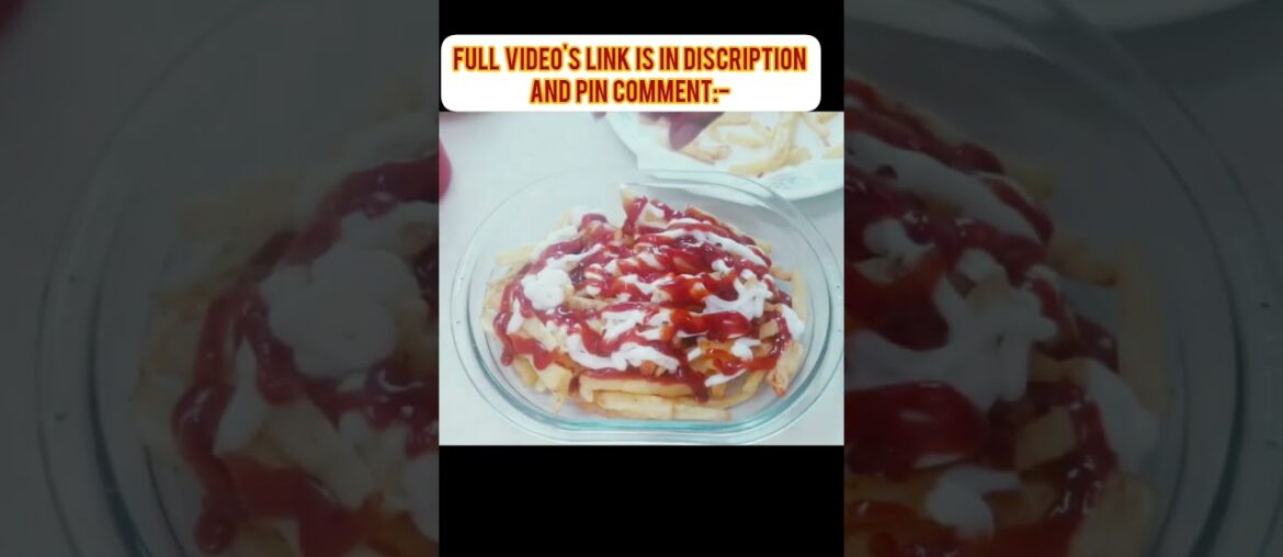 Loaded Fries Without Cheese, Oven And Chicken | Loaded French Fries Recipe #youtubeshorts #shorts