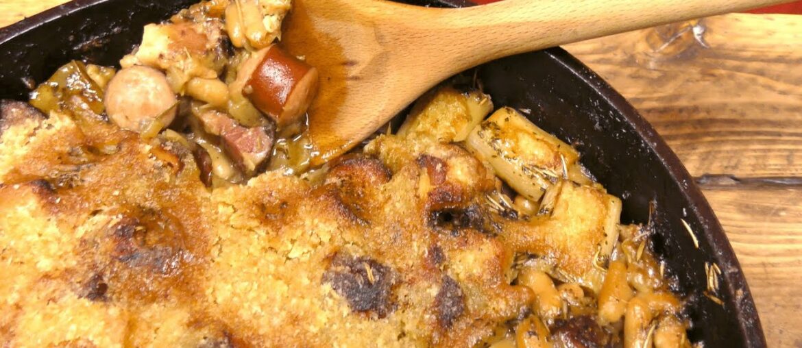 How To Make French Bean, Pork, Chicken, and Bratwurst Cassoulet- Recipe