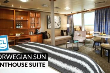 Norwegian Sun | Penthouse Suite with Balcony Tour & Review 4K | Category SH