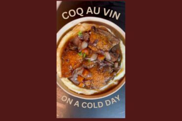 Coq Au Vn -French Chicken Stew in Red Wine Sauce
