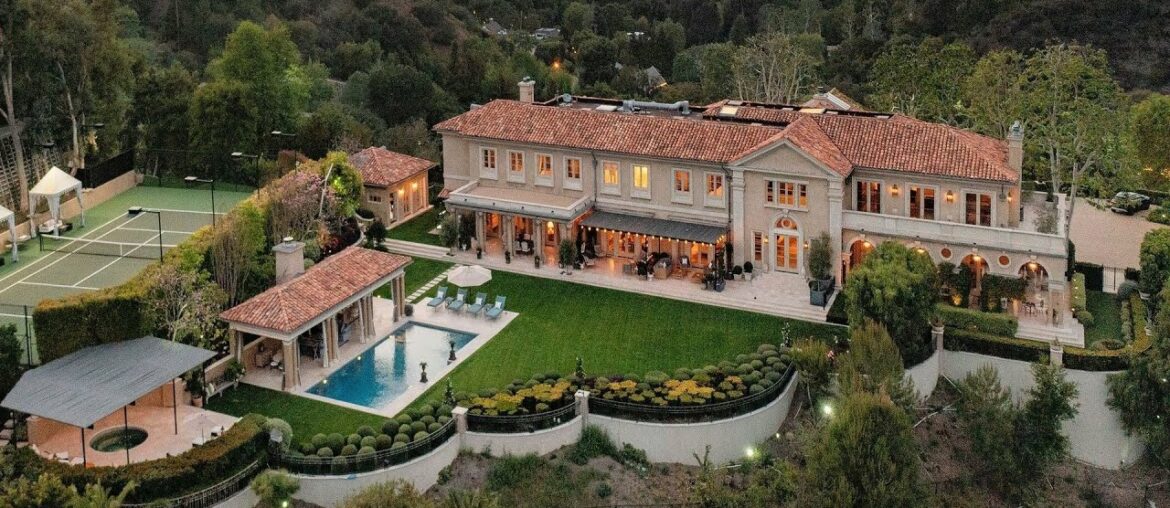 NEW LISTING! A $34.5 Million Bel Air Villa on a magical setting with picturesque cityscape views