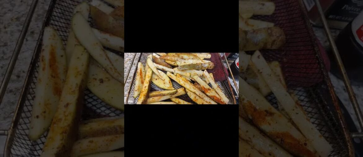 Air Fryer Seasoned French Frys! Easy and FAST Air Fryer Recipe! ( Great in Oven as well!)