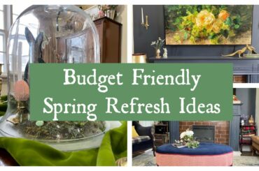 Budget Friendly Spring Refresh #spring #vintage #budget #decor #easter #frenchcountry #cottagecore