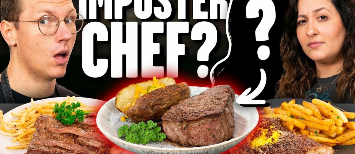 1 Imposter vs. 2 Professional Chefs Cooking Challenge