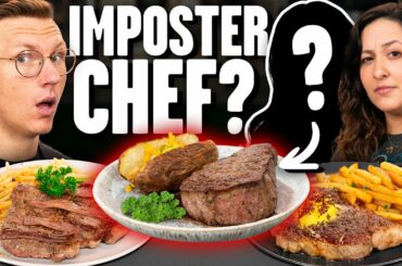 1 Imposter vs. 2 Professional Chefs Cooking Challenge