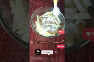 Fry It Up: Crispy and Delicious #homemade Golden#potato French Fries #recipe in a #minute #trending