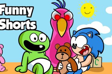 BABY GARTEN OF BANBAN AND SONIC!?... Funny YouTube Shorts