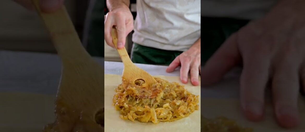 Caramelized ONION GALETTE | asmr shorts Caramelized ONION GALETTE | asmr shorts