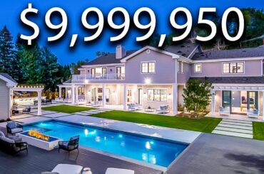 Touring A Modern MEGA Mansion With A Basketball Court!