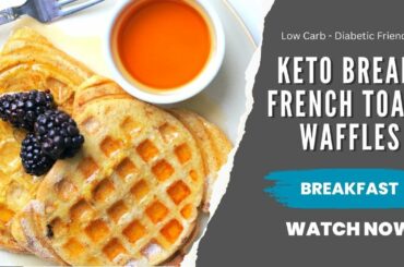 Keto French Toast Waffles Recipe | Low Carb Recipes | Sugar Free Recipes