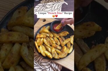 unique french fries. #recipes #ytshorts #youtubeshorts #viralshort #recipeshorts #foodrecipe #fries