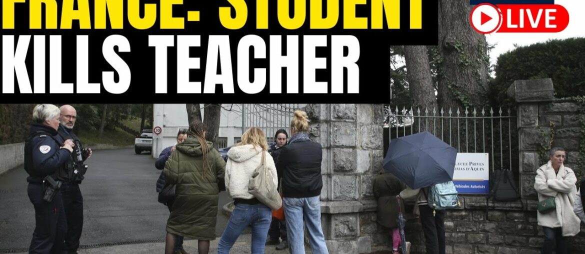 French Teenager Stabs Teacher To Death At School | France Latest News LIVE | English News LIVE