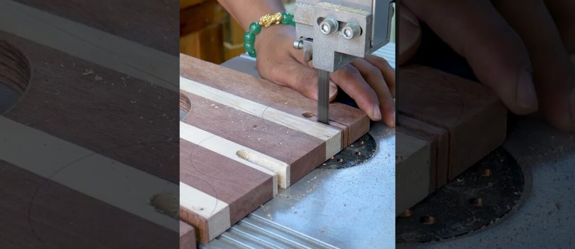 Unique Design Color Wood Wine Table #woodworking #shorts