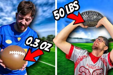 Every Time You Score the Ball Gets HEAVIER! (Backyard Tackle Football!)