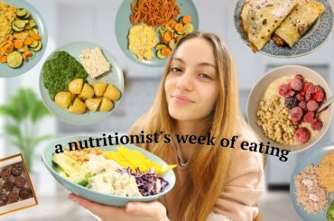 What I eat in a week as a nutritionist! French nutritionist full week of eating: vegetarian meals.