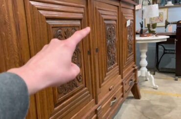 Vintage French oak sideboard and dining table!