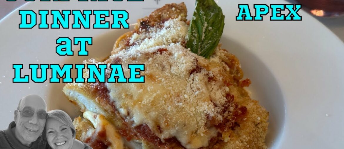 VERY SPECIAL DINNER & SURPRISE at LUMINAE on the Celebrity Apex VERY SPECIAL DINNER & SURPRISE at LUMINAE on the Celebrity Apex