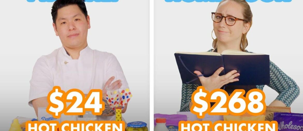 $268 vs $24 Hot Chicken: Pro Chef & Home Cook Swap Ingredients | Epicurious $268 vs $24 Hot Chicken: Pro Chef & Home Cook Swap Ingredients | Epicurious