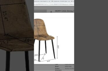 Top Best Dining Chairs on Amazon ; Best Chairs for Apartments , Condos , Town Homes and Offices Pt.1