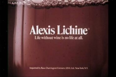 Alexis Lichine french wines old TV commercials
