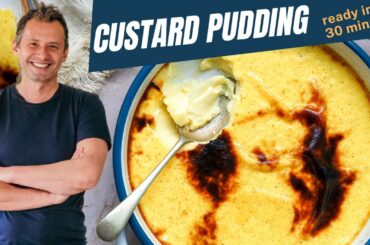 Delicious vanilla custard pudding ready in 30 minutes | one pot wonders Ep.7