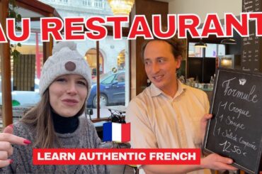 Do you understand ALL this French menu ? Real French conversation at the restaurant (+subtitles)