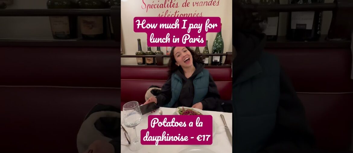How much I pay for lunch in Paris? #french #france #frenchfood #food #foodie #paris #parisan #shorts