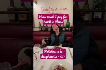 How much I pay for lunch in Paris? #french #france #frenchfood #food #foodie #paris #parisan #shorts