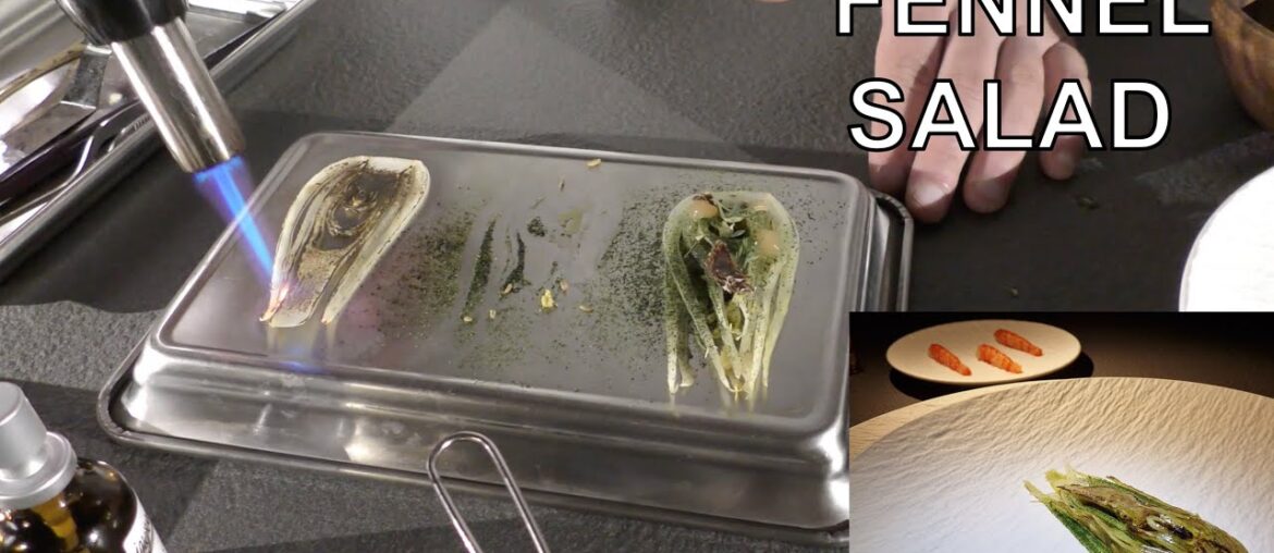 Fennel sallad by Chef Christian Mandura at restaurant Unforgettable in Turin Fennel sallad by Chef Christian Mandura at restaurant Unforgettable in Turin