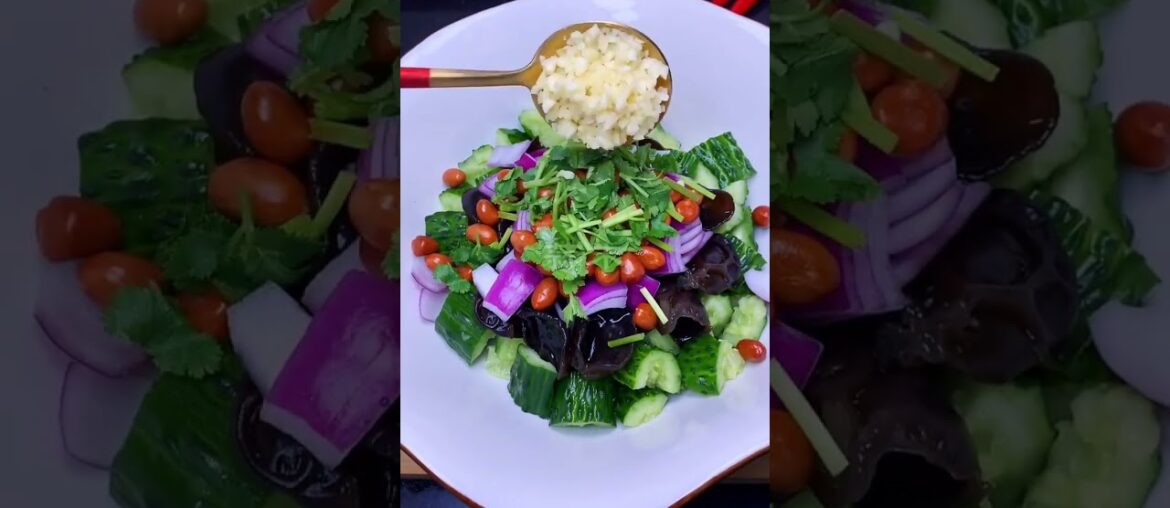 Cucumber mixed like this, appetizer and meal gourmet home cooking Cucumber mixed like this, appetizer and meal gourmet home cooking