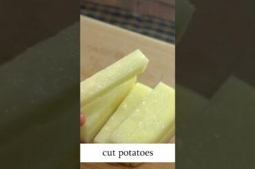 How to make TRUE FRENCH FRIES. Simple recipe for 10 minutes!