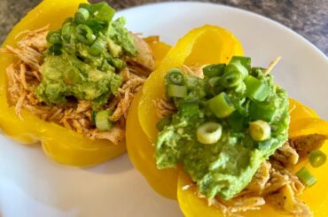 Gluten Free/Dairy Free - Buffalo Chicken Stuffed Bell Peppers