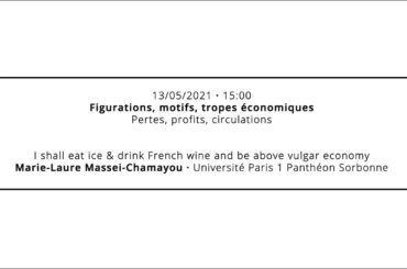 I shall eat ice & drink French wine and be above vulgar economy