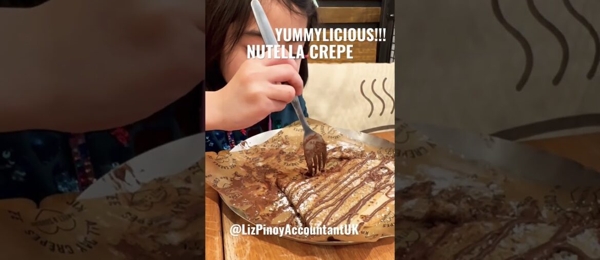NUTELLA CREPE | FILIPINA IN ENGLAND | SNACKS-DESSERT #french #food #savoury #sweet #filipinoabroad