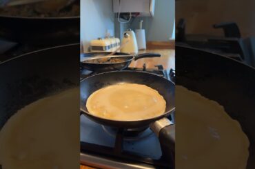 Spinach mushroom cheese crepe #food #crepe #foodvideo #french #quickrecipe