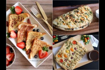 Bread Ideas | Bread recipe | Summer Recipes | Focaccia Bread | Garlic Bread | French Toast