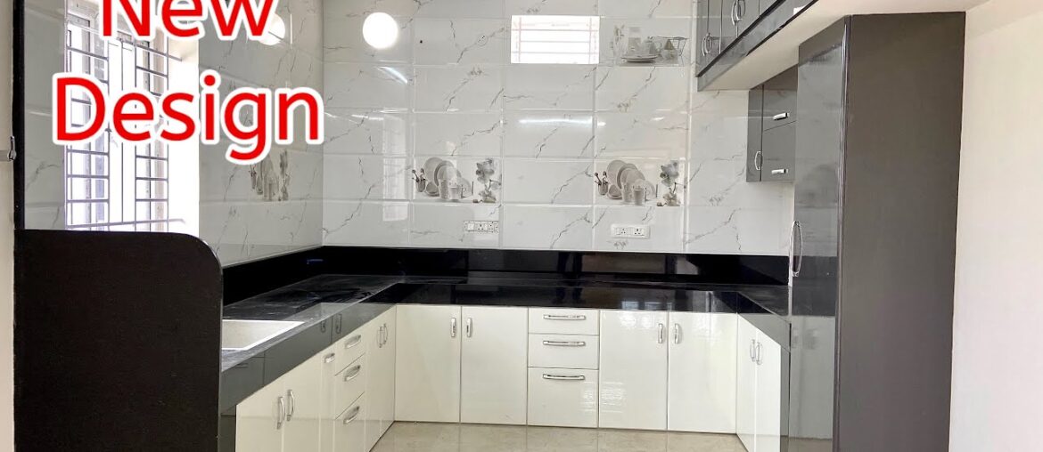 Elegant Modular Kitchen Design / 10*16 Size Kitchen with Dining / Waterproof Plywood Cabinets