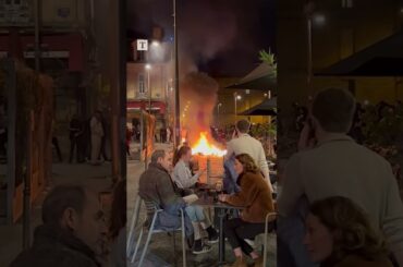 Protest fire doesn't stop Bordeaux diners from drinking wine