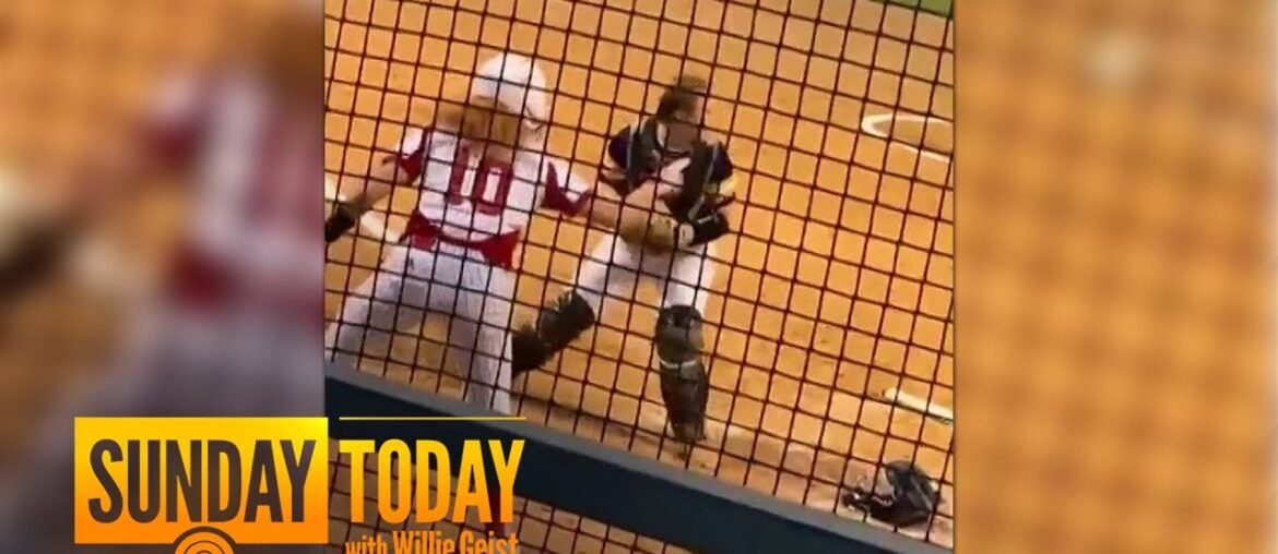 Softball player steals home with oldest trick in the book Softball player steals home with oldest trick in the book