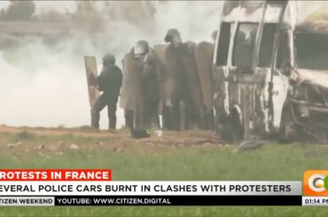 French police clash with protesters against a water reservoir