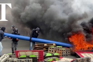 Violence erupts in French cities on tenth day of protests